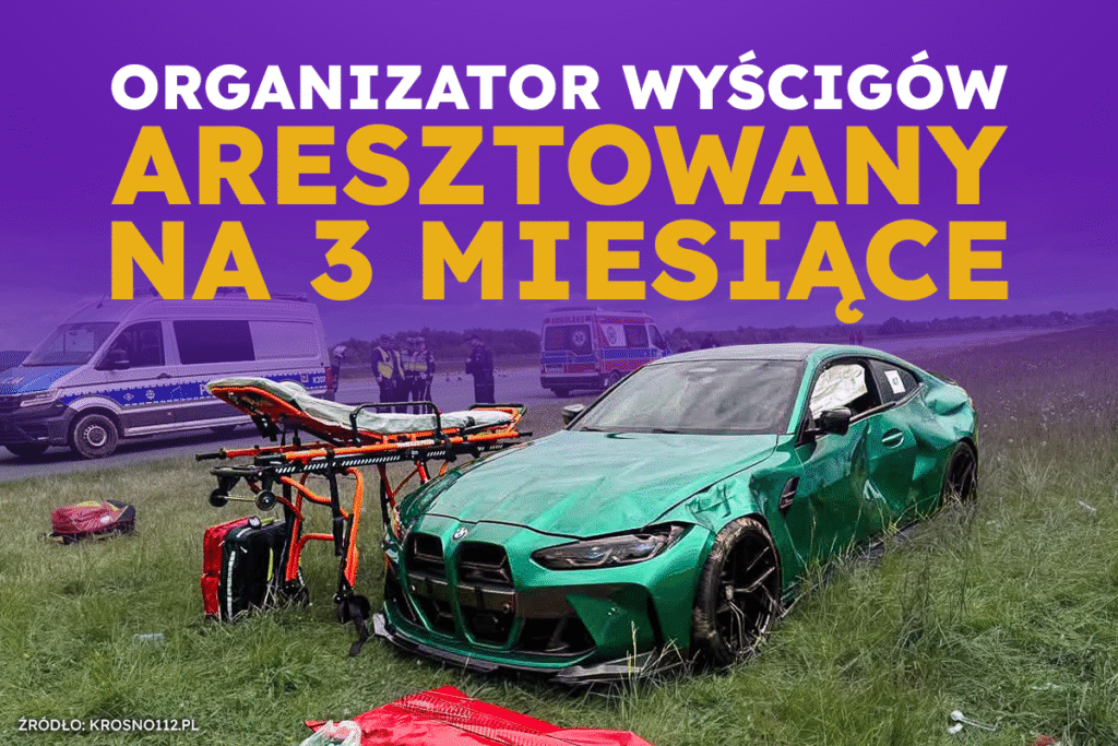 Aktualizacja wypadku BMW M4 na lotnisku w Krośnie: Organizator aresztowany