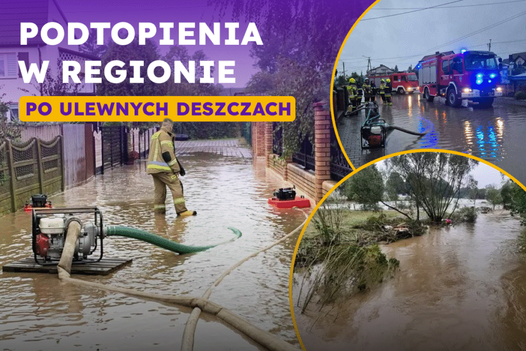 Intensywne deszcze i podtopienia – niż genueński nad regionem