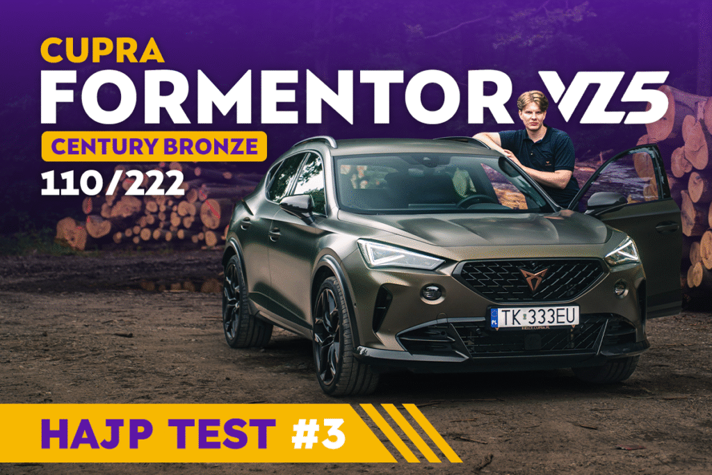 [VIDEO] 400 KM W KOMPAKTOWYM SUV’ie! – CUPRA Formentor VZ5 „Century Bronze” 110/222 | HajpTest #3