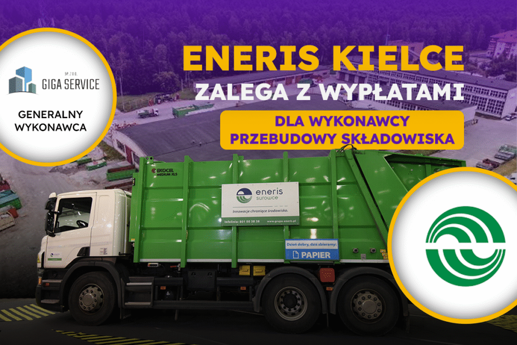 Firma Eneris zalega z wypłatami dla generalnego wykonawcy remontu składowiska 