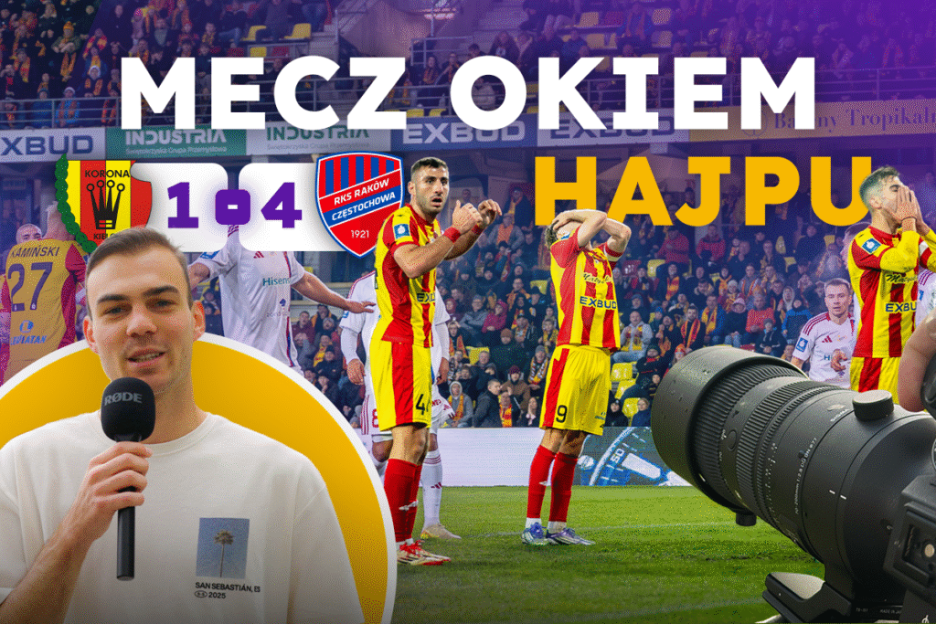 KIELCE PODBITE, MOCARNE MEDALIKI, MIERNY SĘDZIA | Korona – Raków okiem Hajpu
