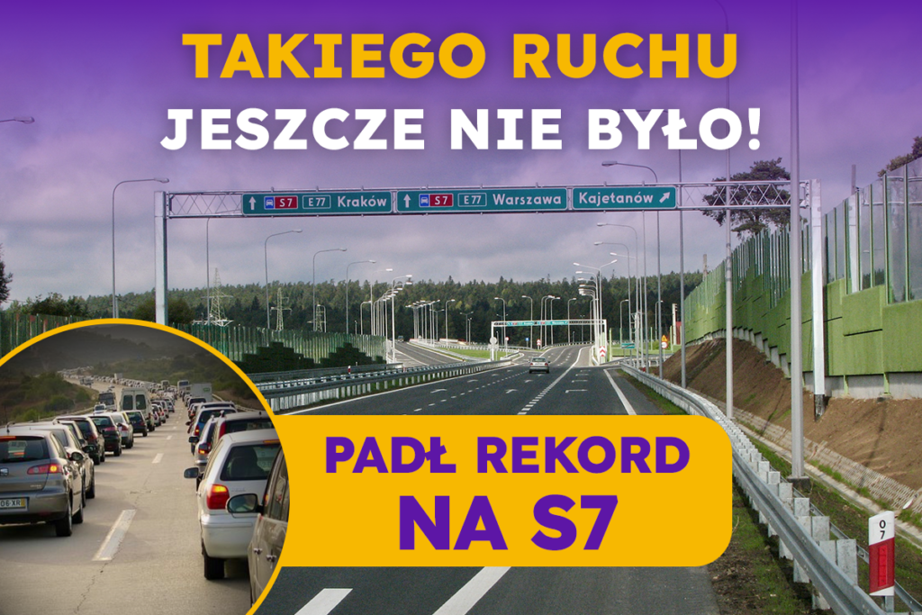 Takiego ruchu jeszcze nie było. S7 bije rekordy w Świętokrzyskiem