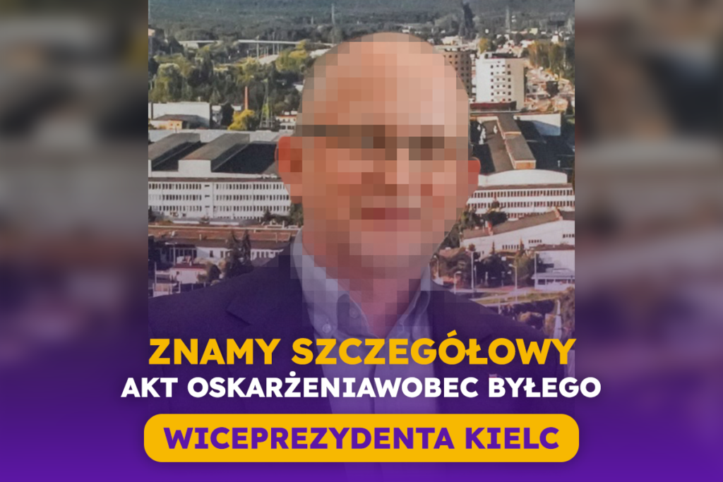 Były wiceprezydent Kielc stanie przed sądem. Prokuratura zakończyła śledztwo.